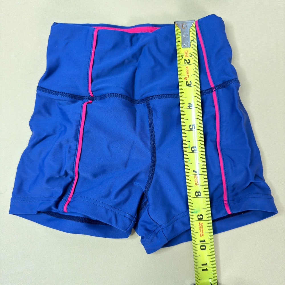Honeycut Dance Set Kids Size CM Blue Pink Excellent Two Piece Shorts Bra Bow - Picture 7 of 9
